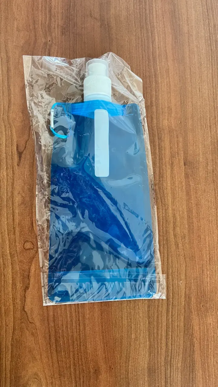 Botella plegable azul - 2