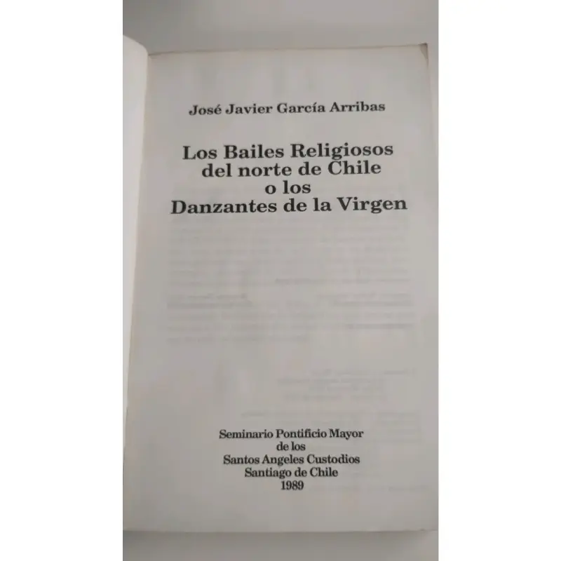 Libro Los bailes religiosos del Norte de Chile - 2