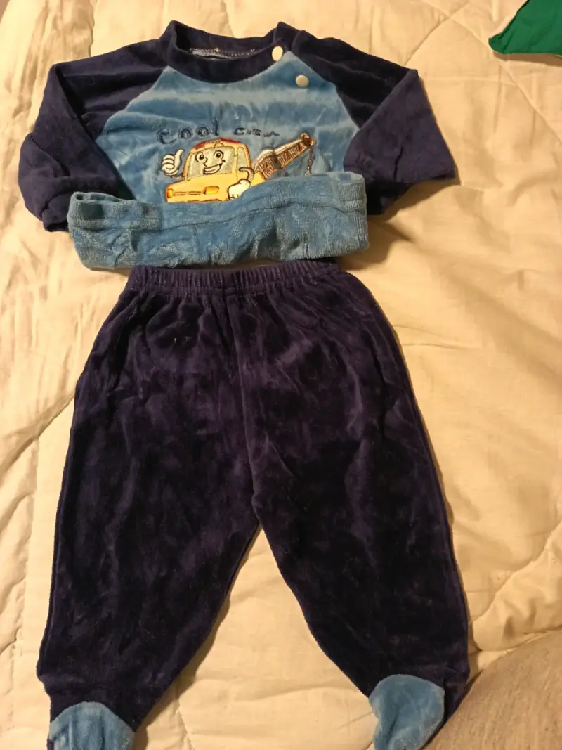 Conjunto pijama bebé azul - 2