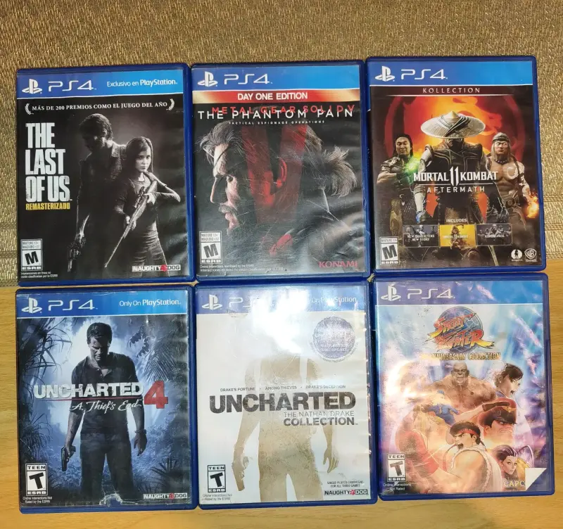 Colección de juegos PS4 variados lote completo