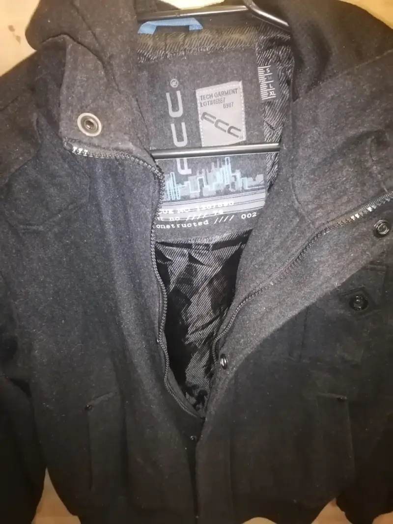Chaqueta gris marengo con capucha - 3