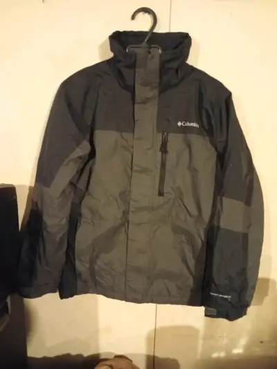 Chaqueta impermeable Columbia gris - miniatura 1