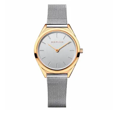 Reloj de pulsera dorado y plateado - miniatura 1