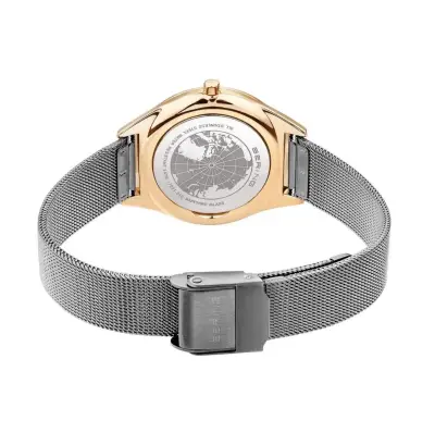 Reloj de pulsera dorado y plateado - miniatura 2