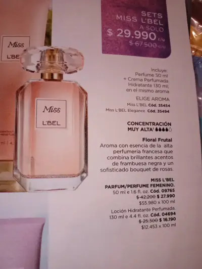 Set perfume Miss L'Bel 50ml - miniatura 1