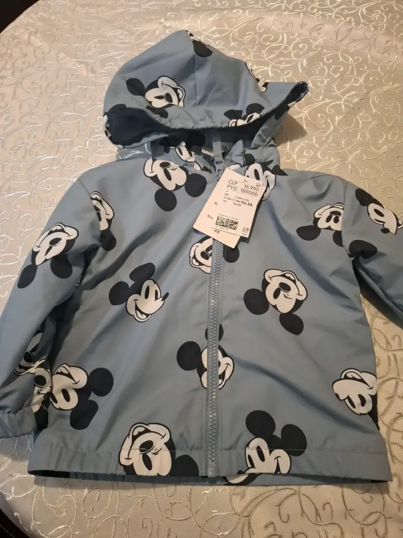 Chaqueta azul con capucha Mickey - 1