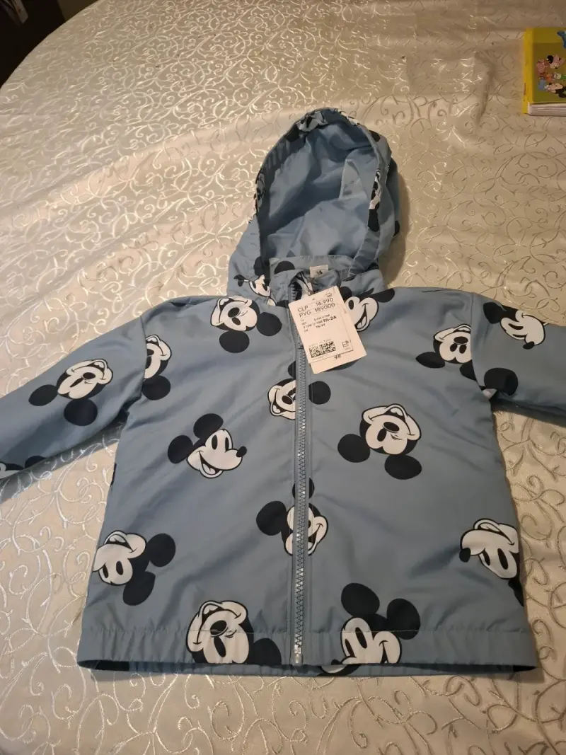 Chaqueta azul con capucha Mickey - 3