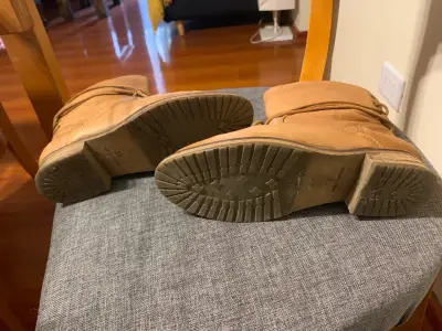 Botas de cuero camel - miniatura 3