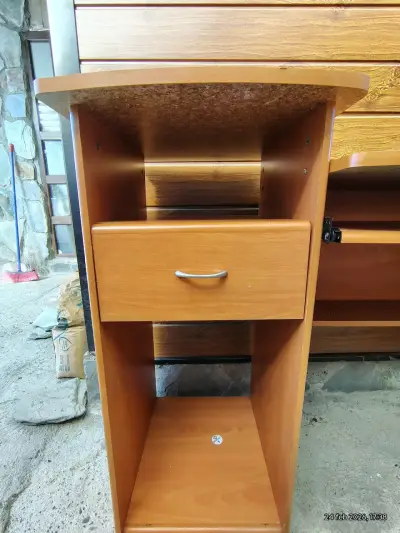 Escritorio de madera compacto computador - miniatura 2