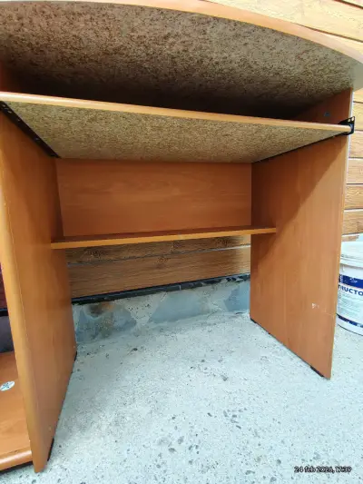 Escritorio de madera compacto computador - miniatura 5