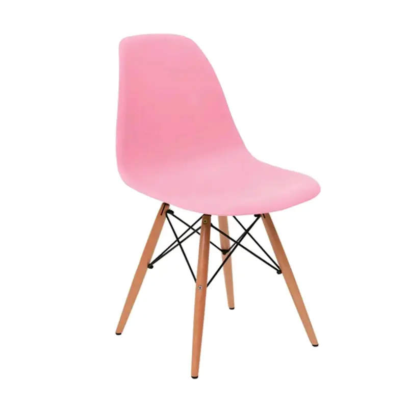 Silla rosa estilo moderno