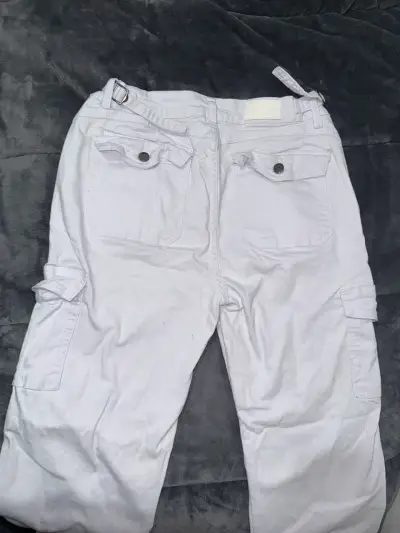 Pantalones cargo blancos talla 44 - miniatura 2