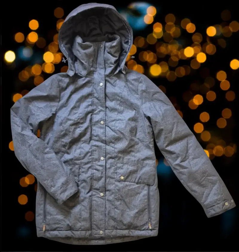 Parka gris con capucha (NUEVA) - 1