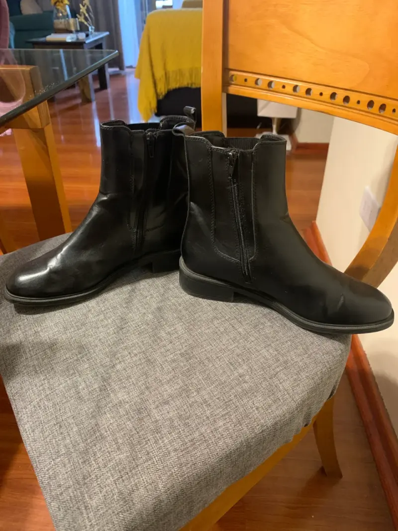 Botines negros de cuero - 2