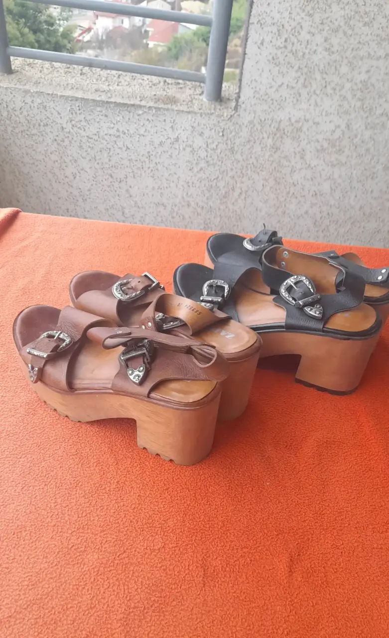 Sandalias de cuero ZAPA con plataforma - 6