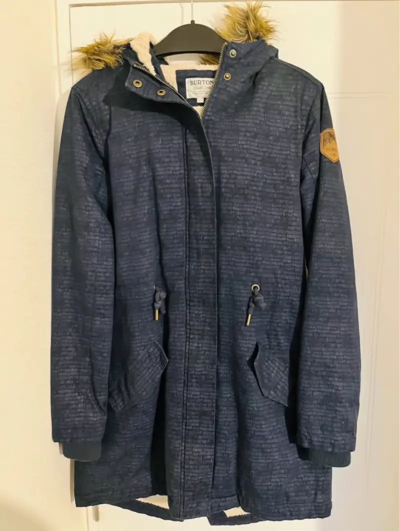 Abrigo o Chaqueta azul con capucha - 2