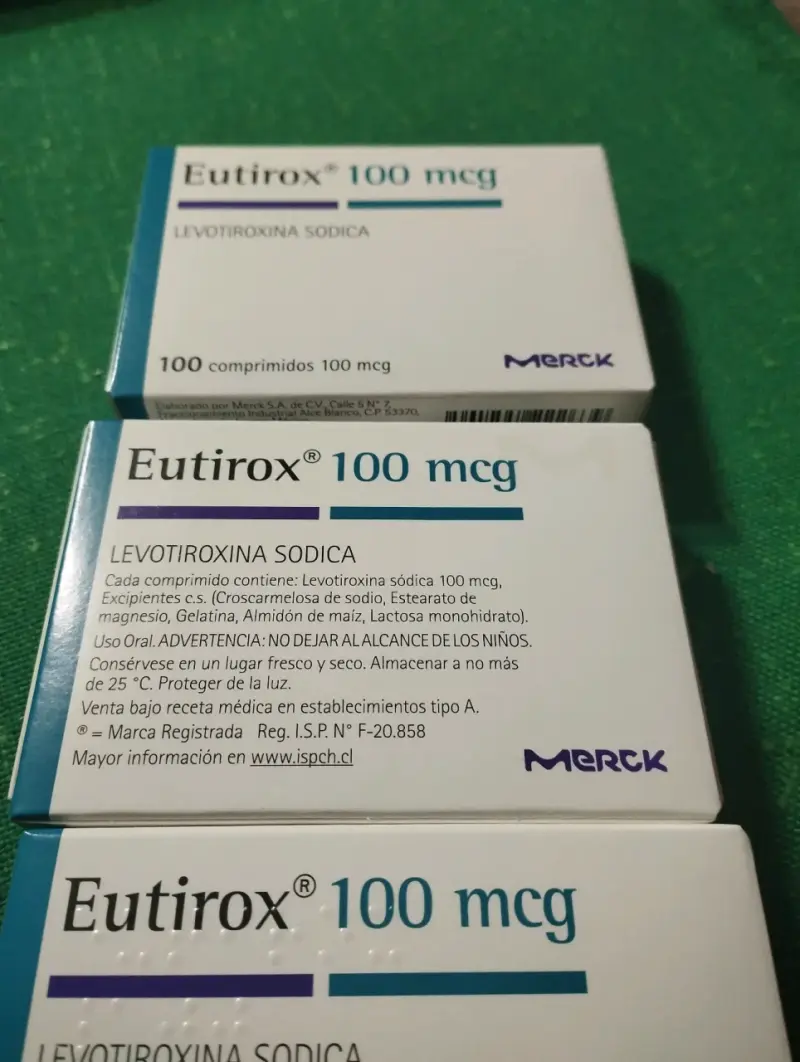 Eutirox 100 mcg 100 comprimidos (3 cajas)