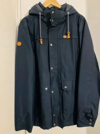Parka azul con capucha - miniatura 1