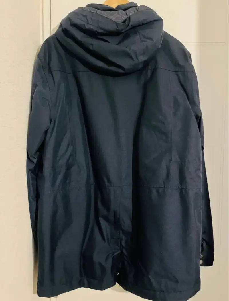 Parka azul con capucha - 2