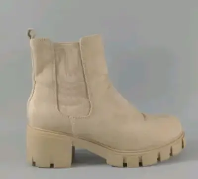 Botines beige plataforma - miniatura 2