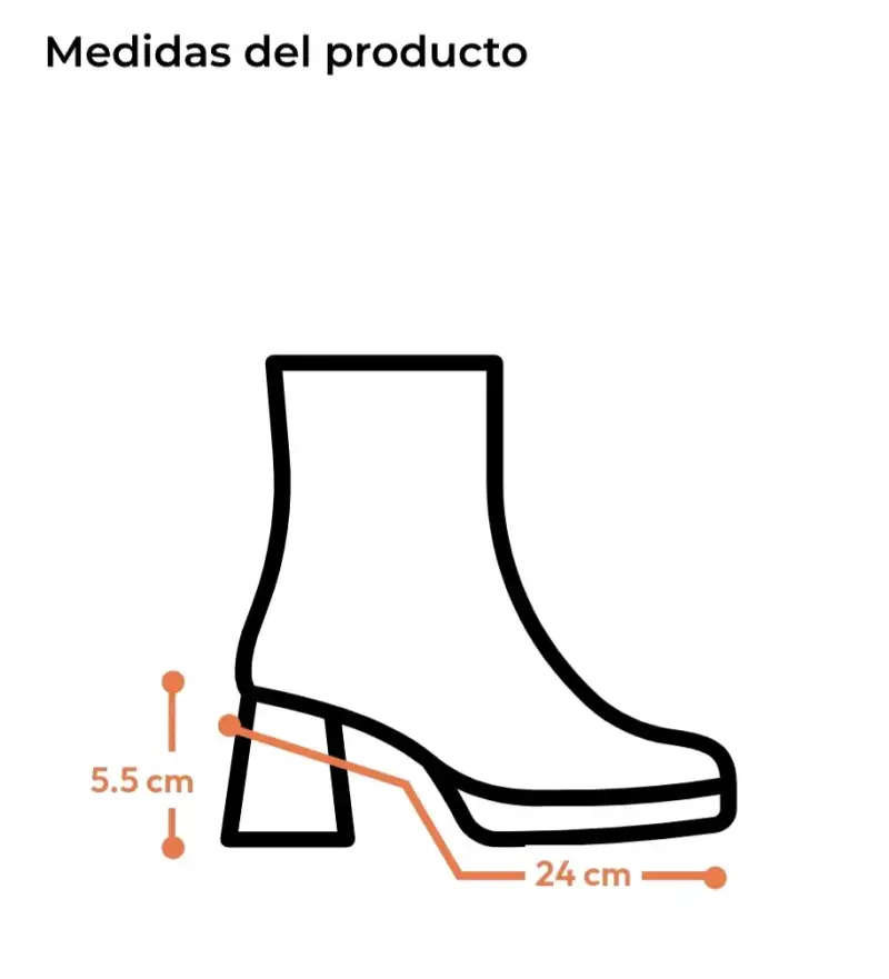 Botines beige plataforma - 3