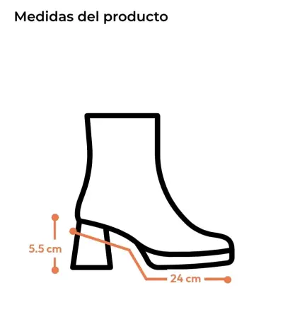 Botines beige plataforma - miniatura 3