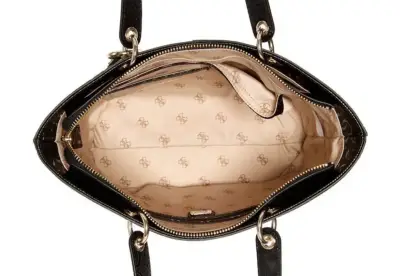 Cartera negra Guess con logotipo - miniatura 3