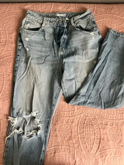 Jeans rotos azul claro - miniatura 1