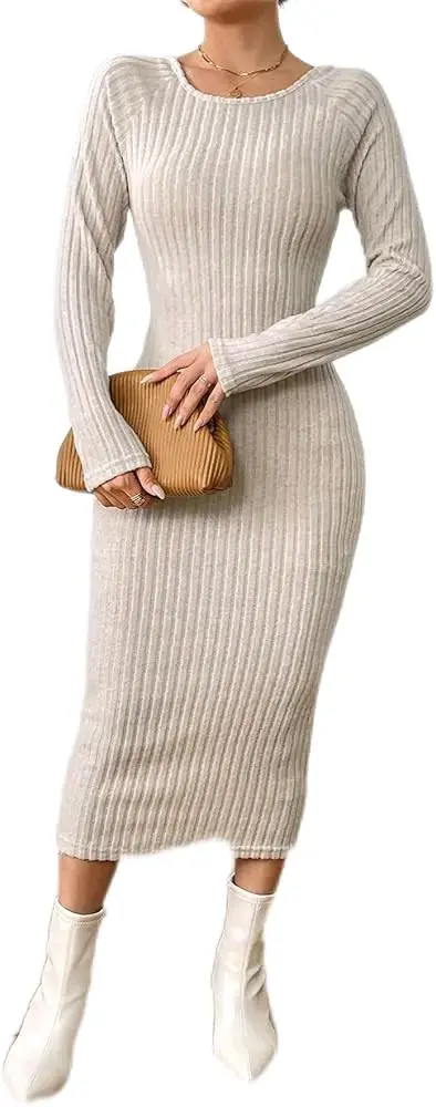 Vestido largo color beige - 1