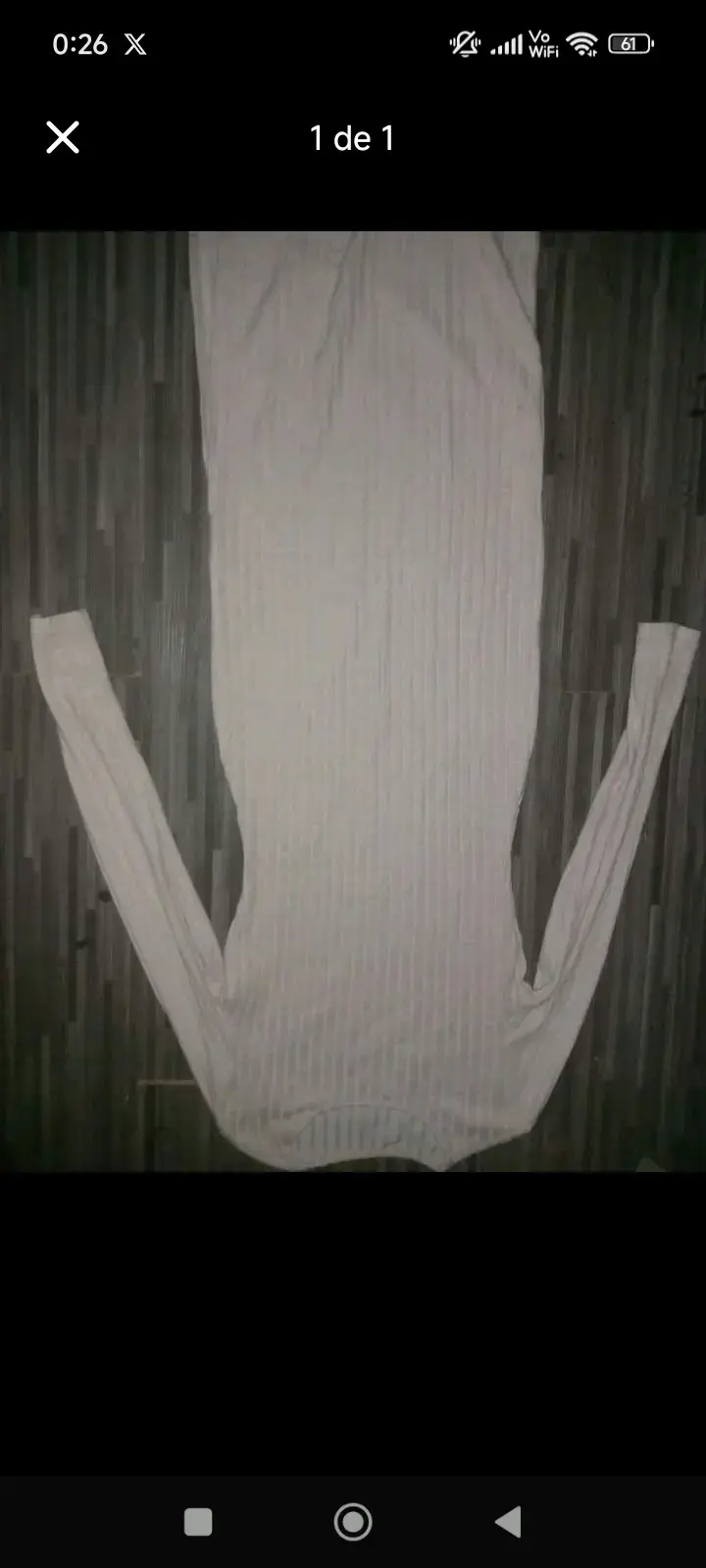 Vestido largo color beige - 2