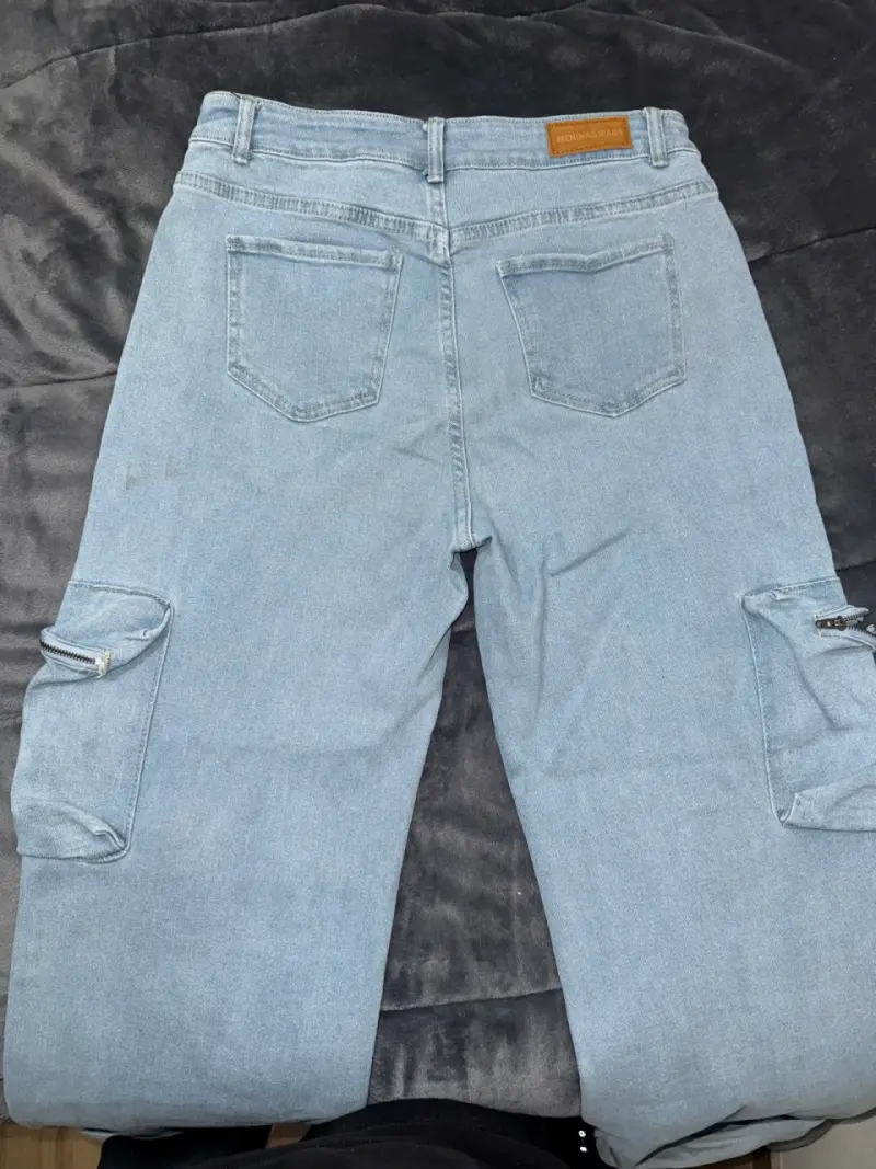 Jeans cargo claros Menina Jeans talla 44 - 2