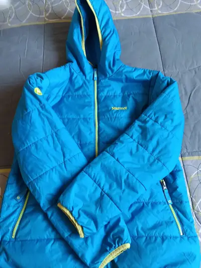 Chaqueta azul Marmot reversible talla m - miniatura 5