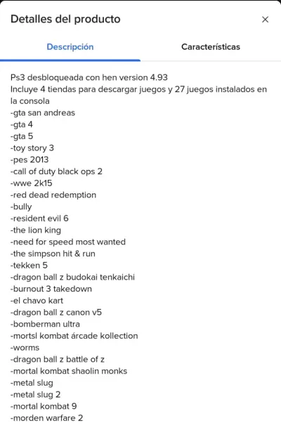 Consola PS3 2 controles nuevos 27 juegos instalado - miniatura 2