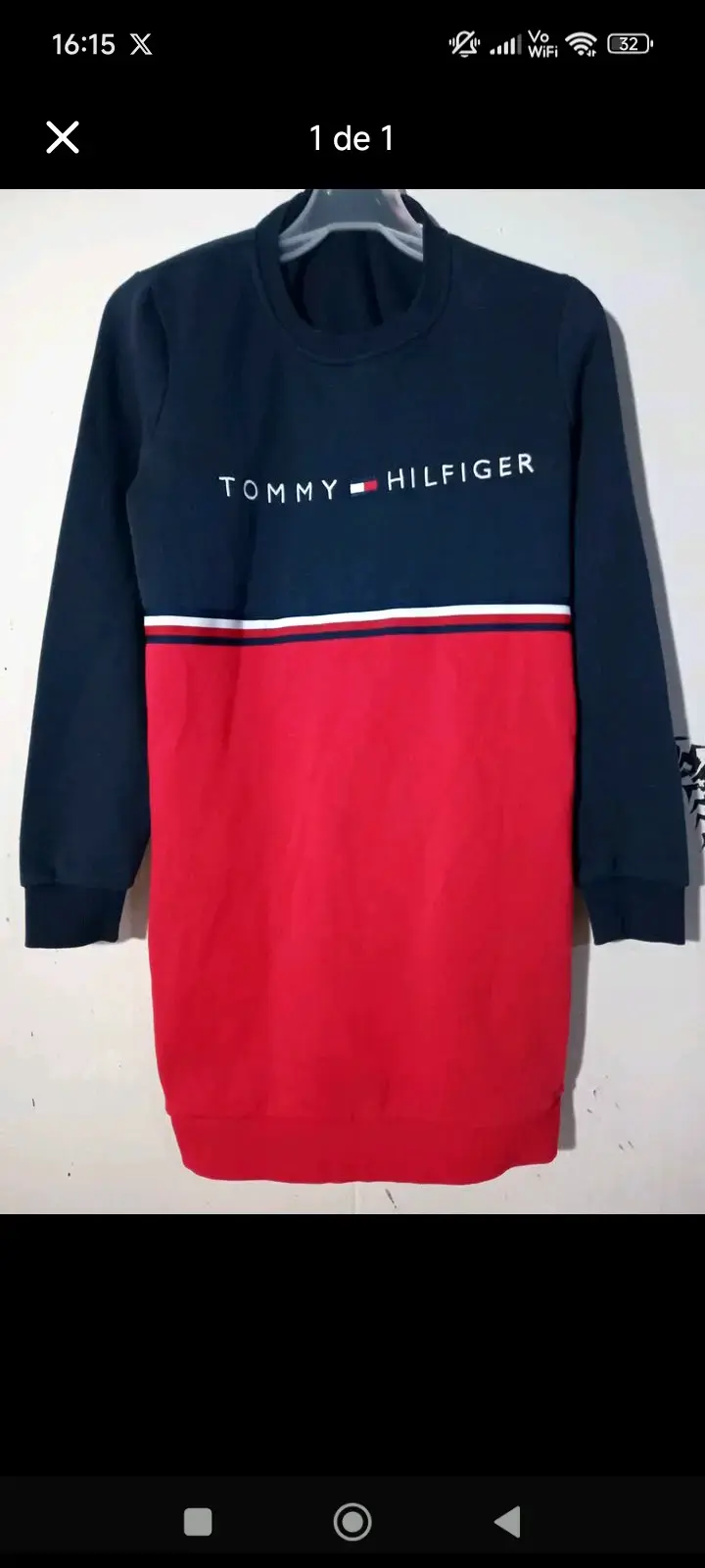 Polerón Tommy Hilfiger bicolor