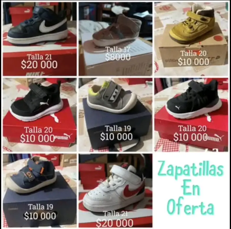 Zapatillas para niños talla 20 - 1