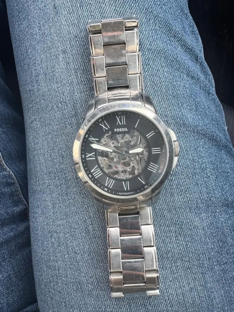 Reloj Fossil automático plateado - 2