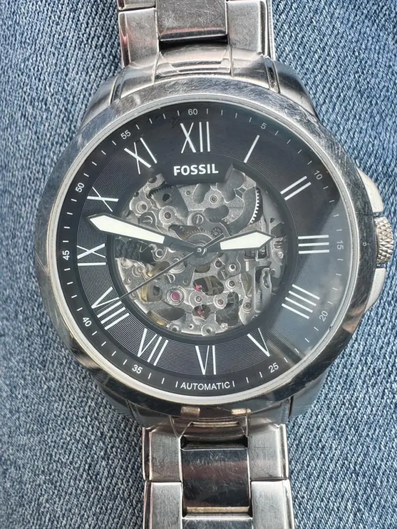 Reloj Fossil automático plateado - 3