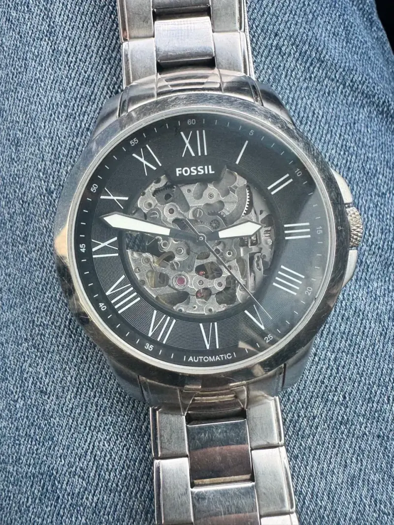 Reloj Fossil automático plateado - 6