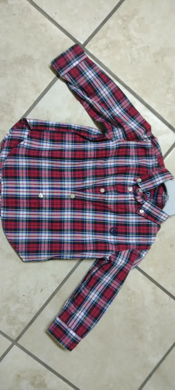 Camisa de cuadros roja - 1