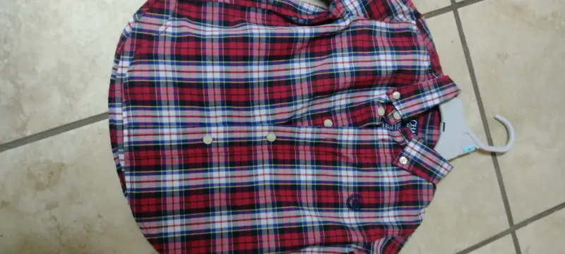 Camisa de cuadros roja - 3