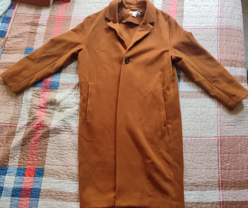 Abrigo beige Zara talla M - 4