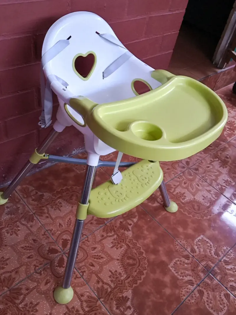 Silla alta para bebé verde - 2
