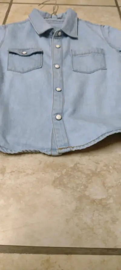 Camisa sin mangas de mezclilla - miniatura 4