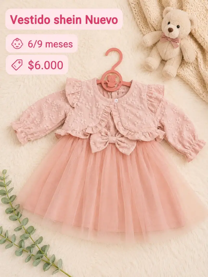 Vestido bebé rosa nuevo