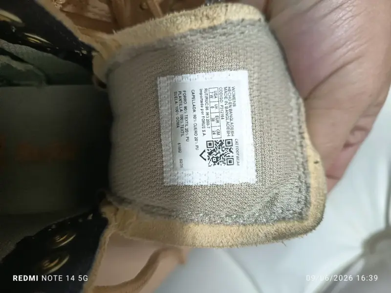 Botas CAT de cuero beige - 2
