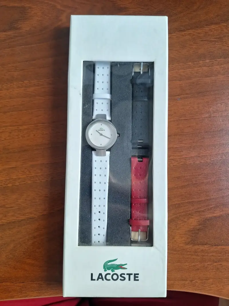 Reloj Lacoste blanco con correas - 1
