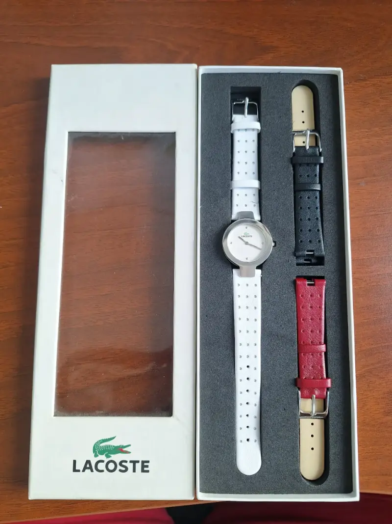 Reloj Lacoste blanco con correas - 2