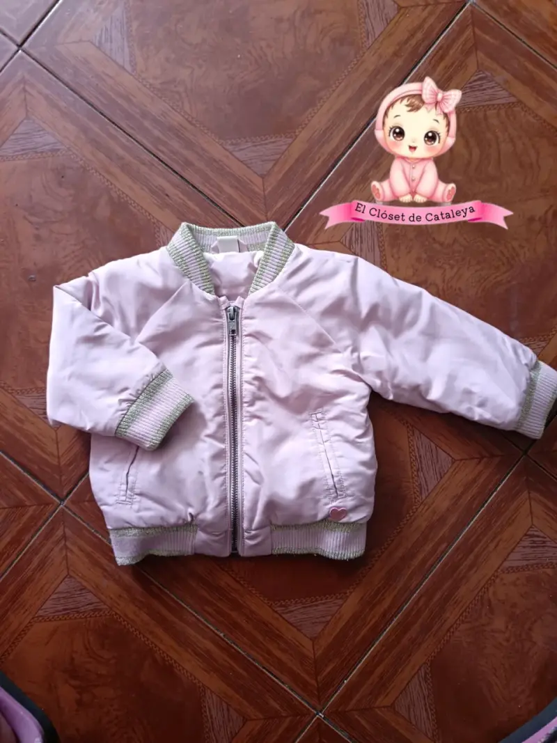 Chaqueta rosa para niña