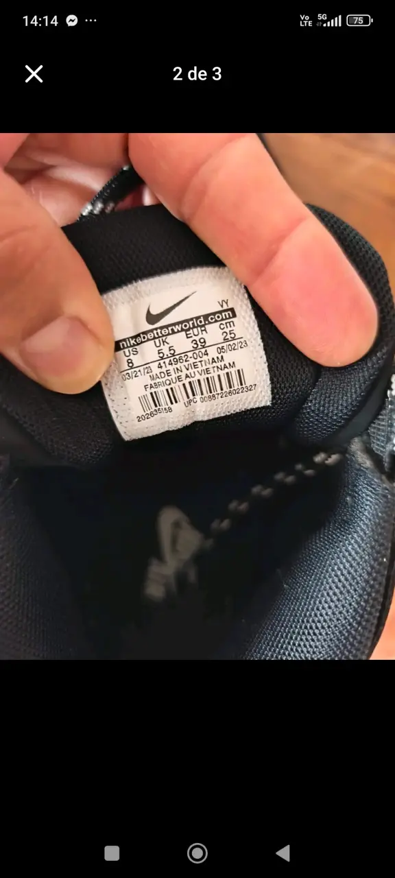 Zapatillas negras Nike Air - 2
