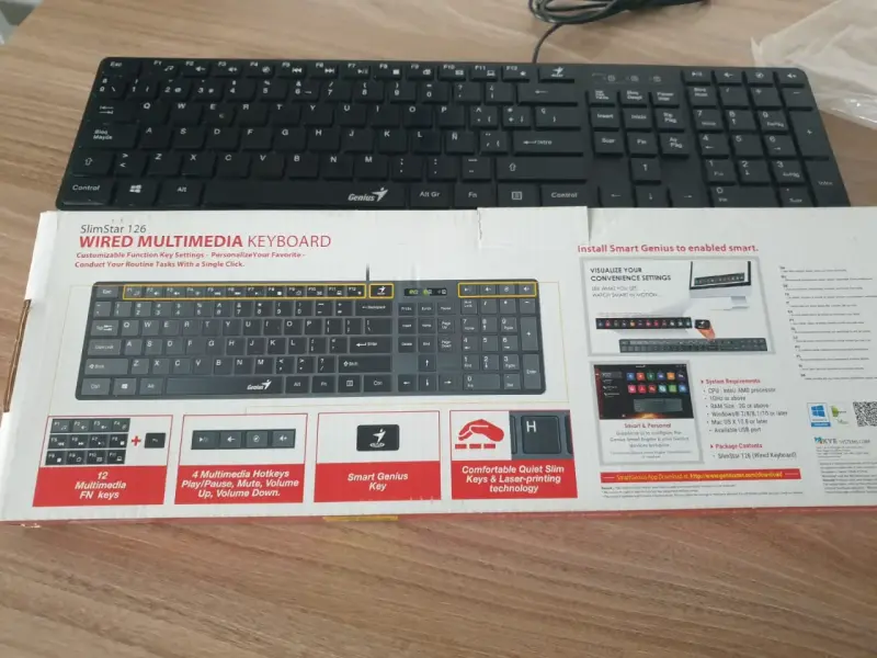 Teclado multimedia Genius cableado - 5